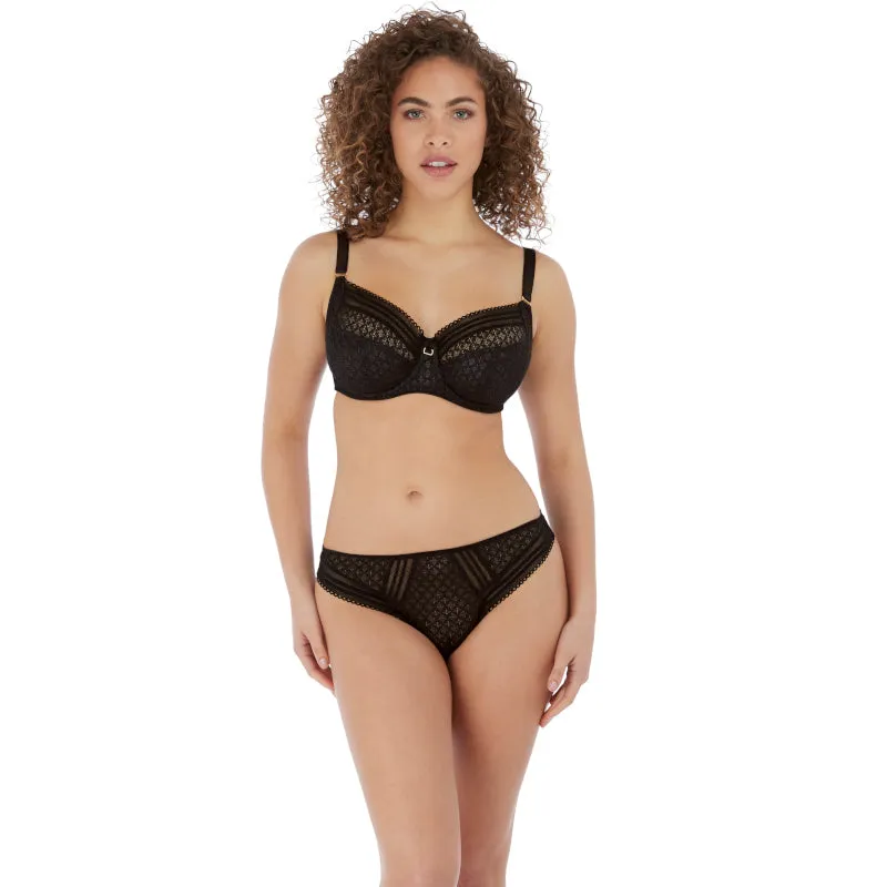 Viva Lace Brazilian Brief Noir Black - Freya