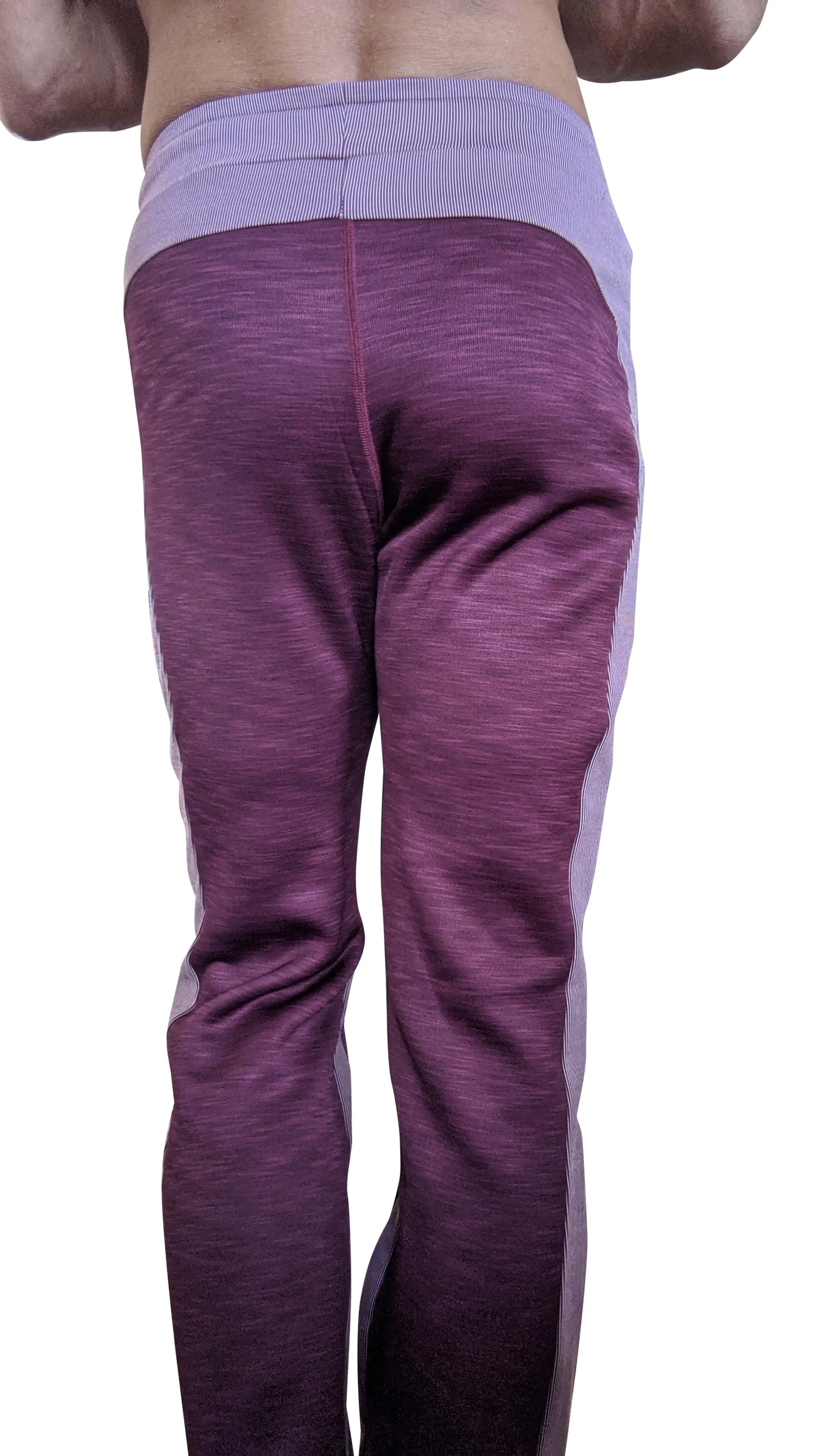 **Winter Collection** Thick-Weight Performance-Luxe-Fleece Track & Lounge Sweat Pant (Plum Purple)