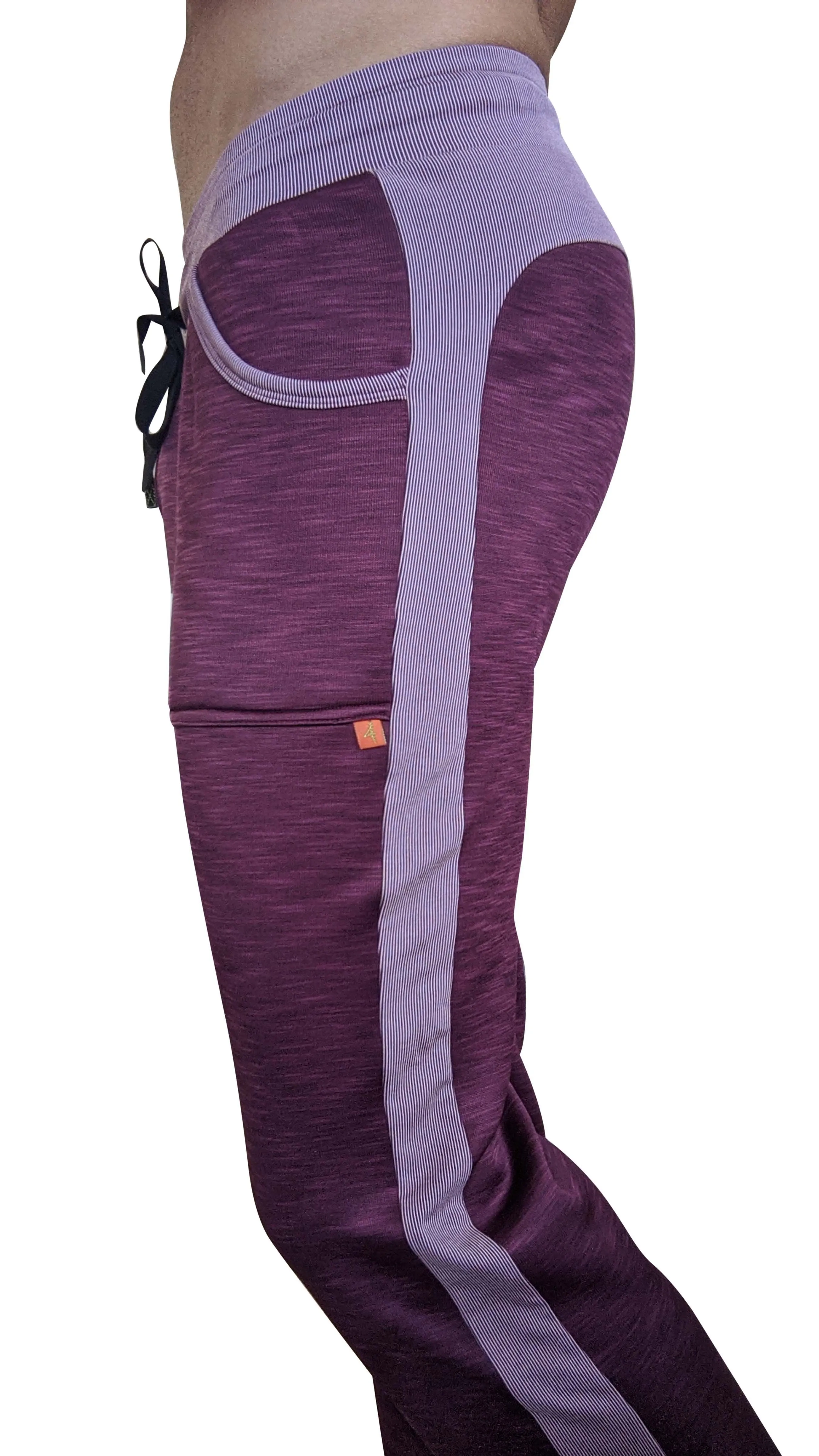 **Winter Collection** Thick-Weight Performance-Luxe-Fleece Track & Lounge Sweat Pant (Plum Purple)