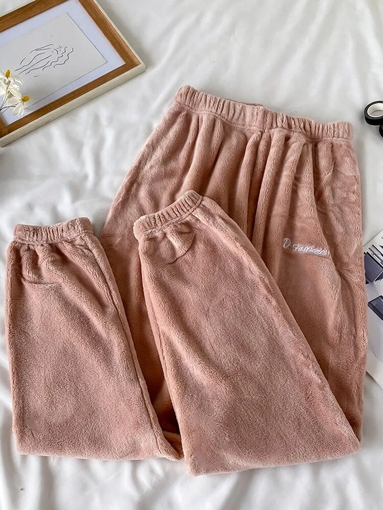 Winter Soft Velvet Pajamas Set