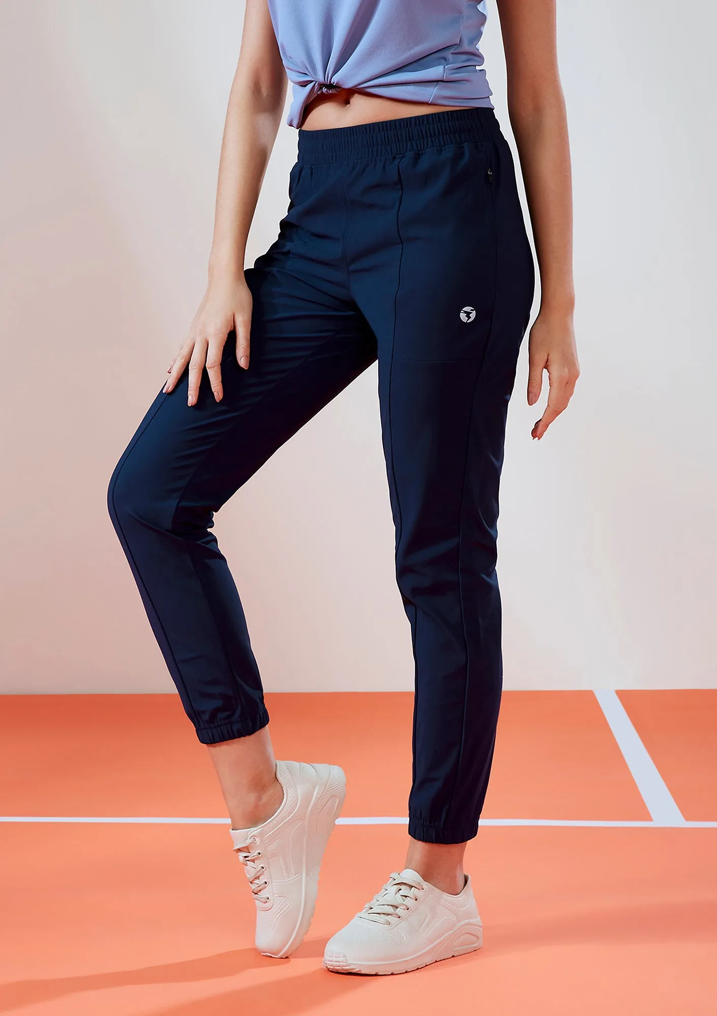 Women Solid Relax Fit Joggers with DURACOOL