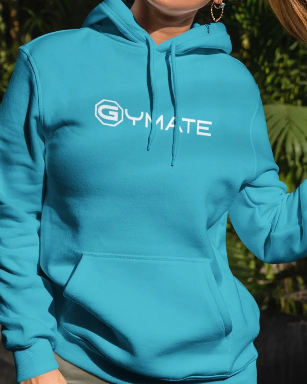 Women's Blue Designer Hoodies Gymate ctr/large