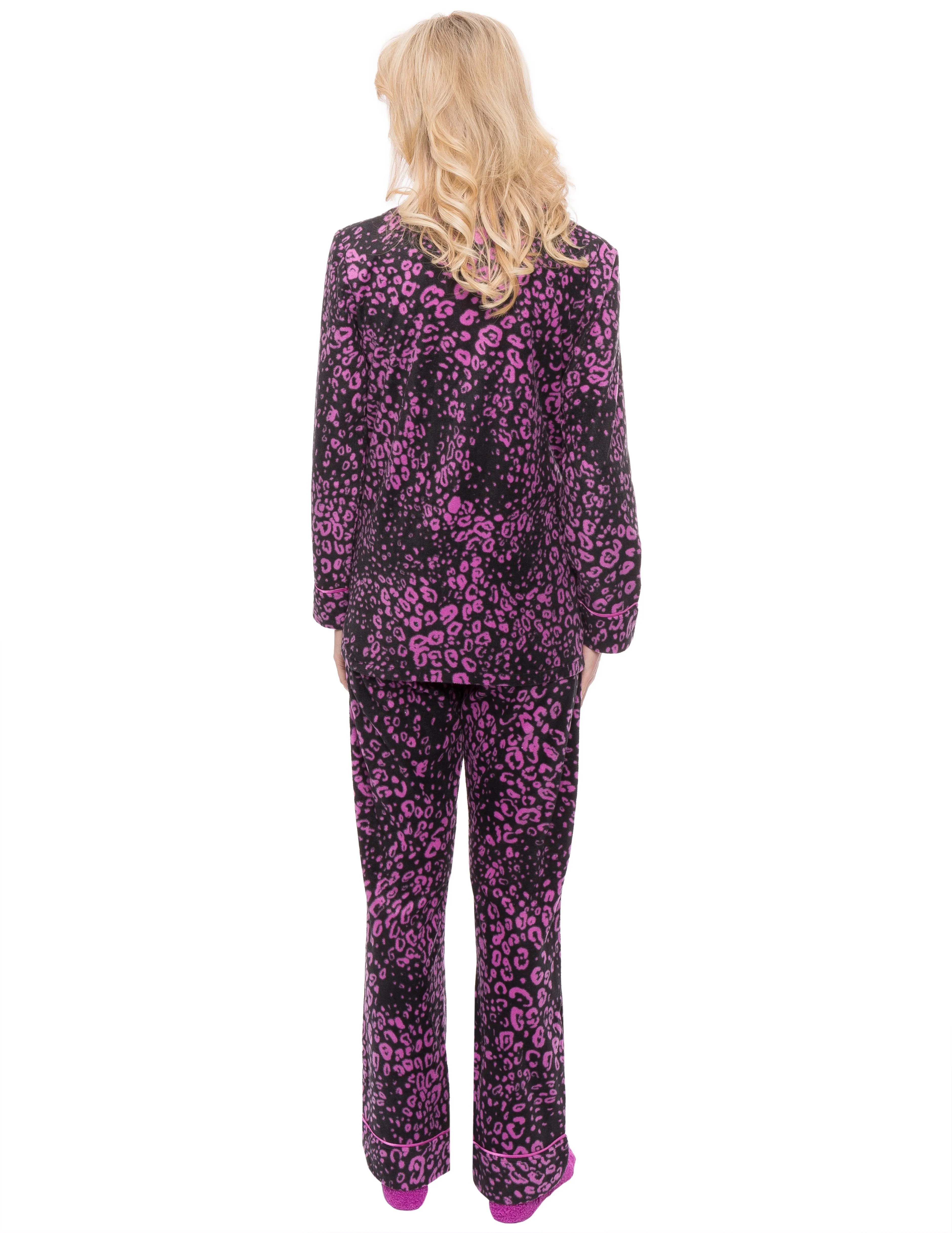 Womens Microfleece Pajama Sleepwear Set