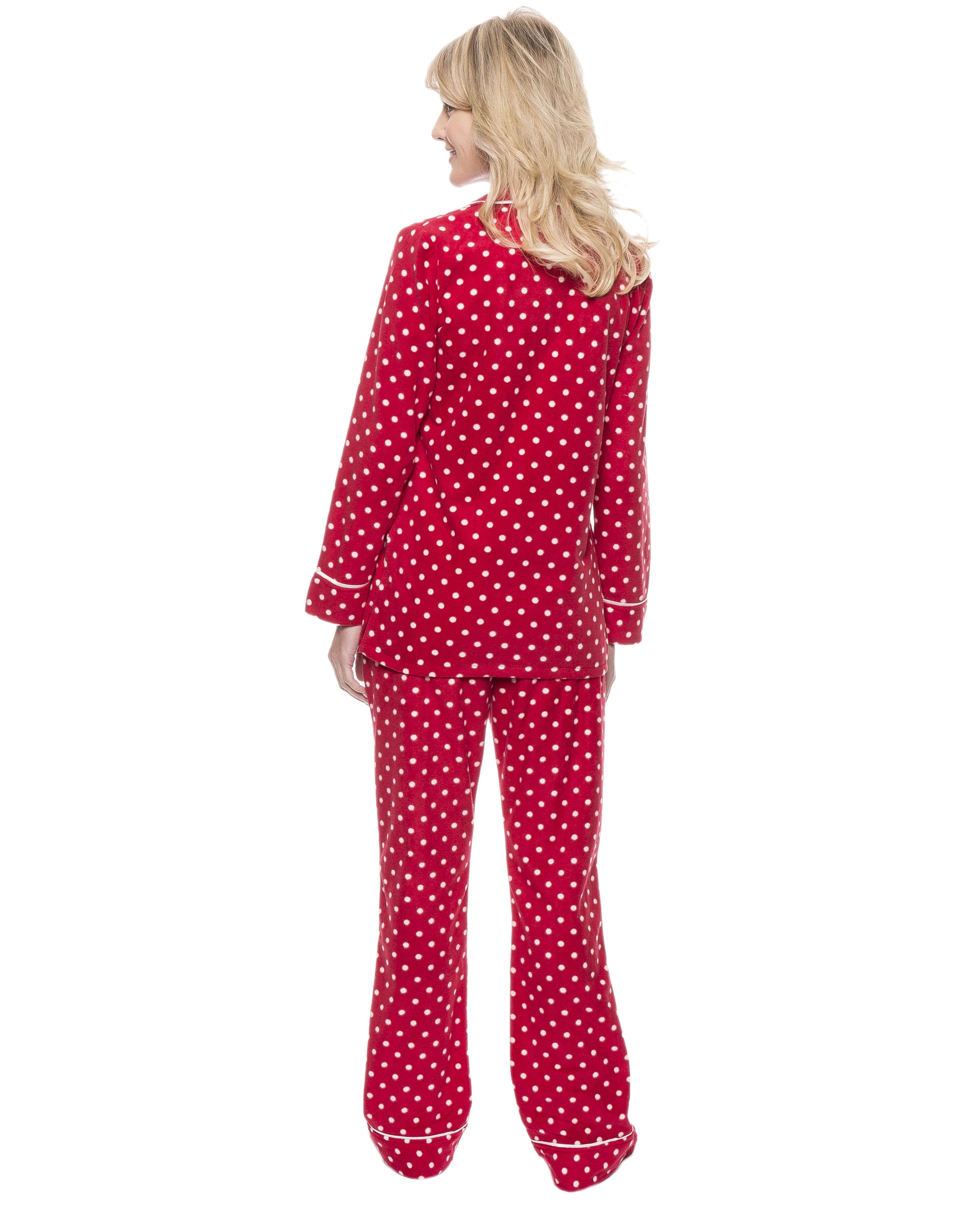 Womens Microfleece Pajama Sleepwear Set